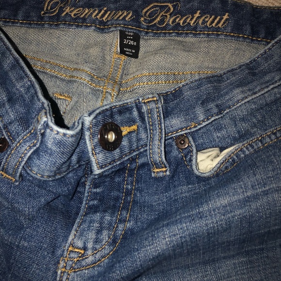 GAP Premium Bootcut 2s distressed blue jean - Picture 2 of 3